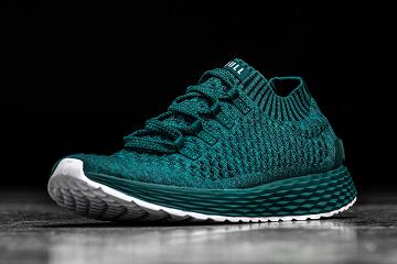 Deep / Turquoise Nobull Deep Teal Knit Runner Women's Running Shoes | CA H1724A